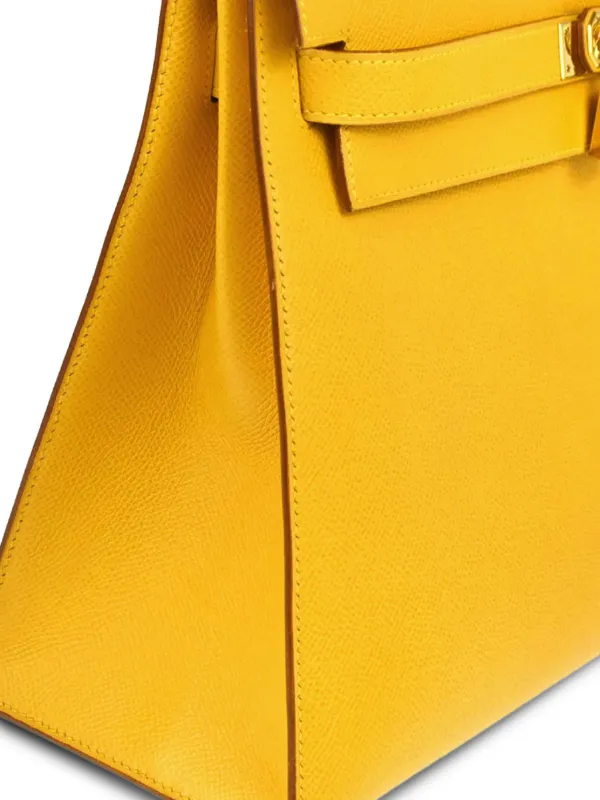Hermès Pre-Owned 1996 Kelly 32 Sellier two-way Handbag | Yellow
