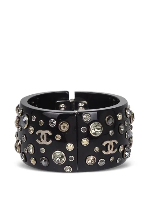 CHANEL Pre-Owned 2013 crystal-embellished bangle