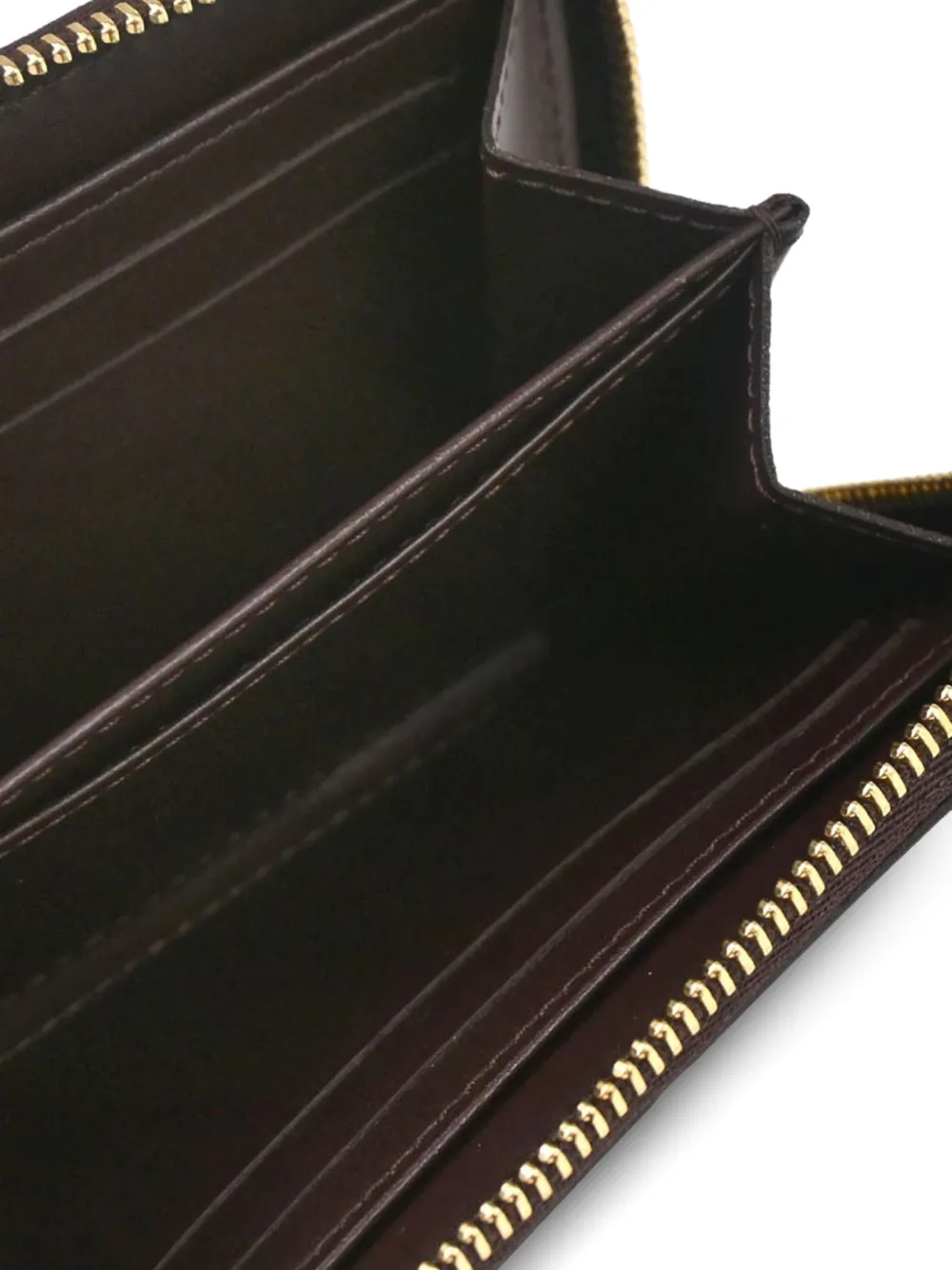 Pre-owned Louis Vuitton 2019 Vernis Zippy Coin Wallet In Brown
