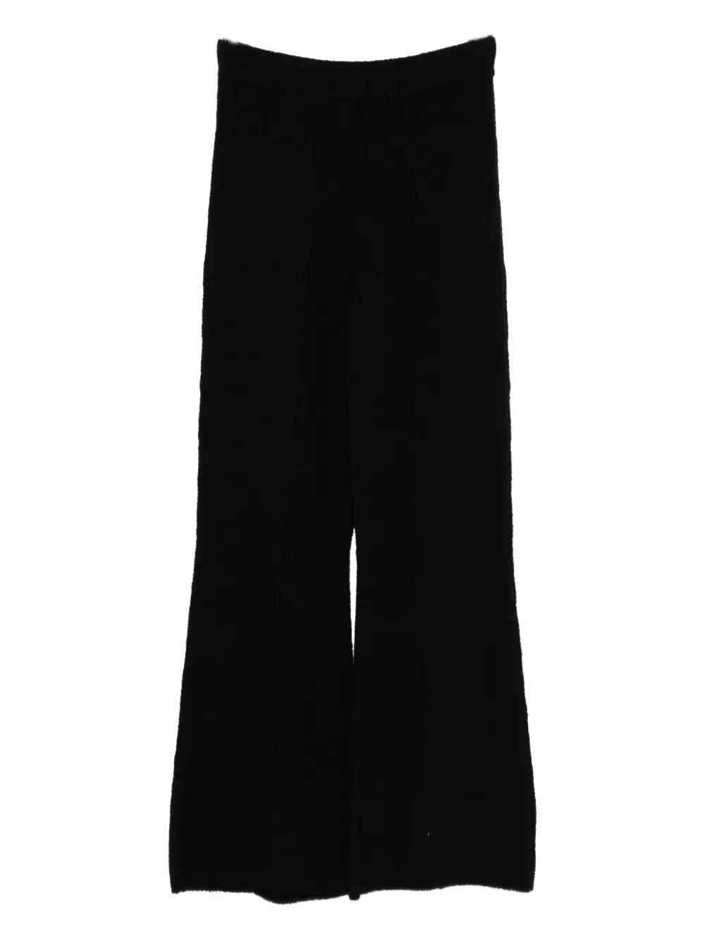 Guest In Residence bouclé flared trousers - Zwart