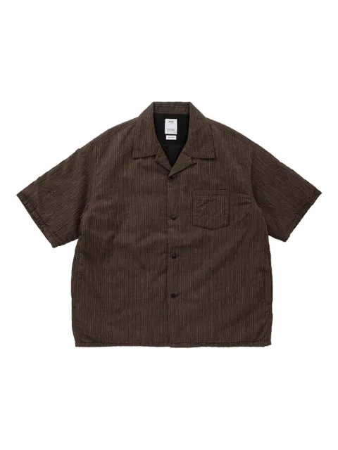 visvim pinstripe short-sleeve shirt