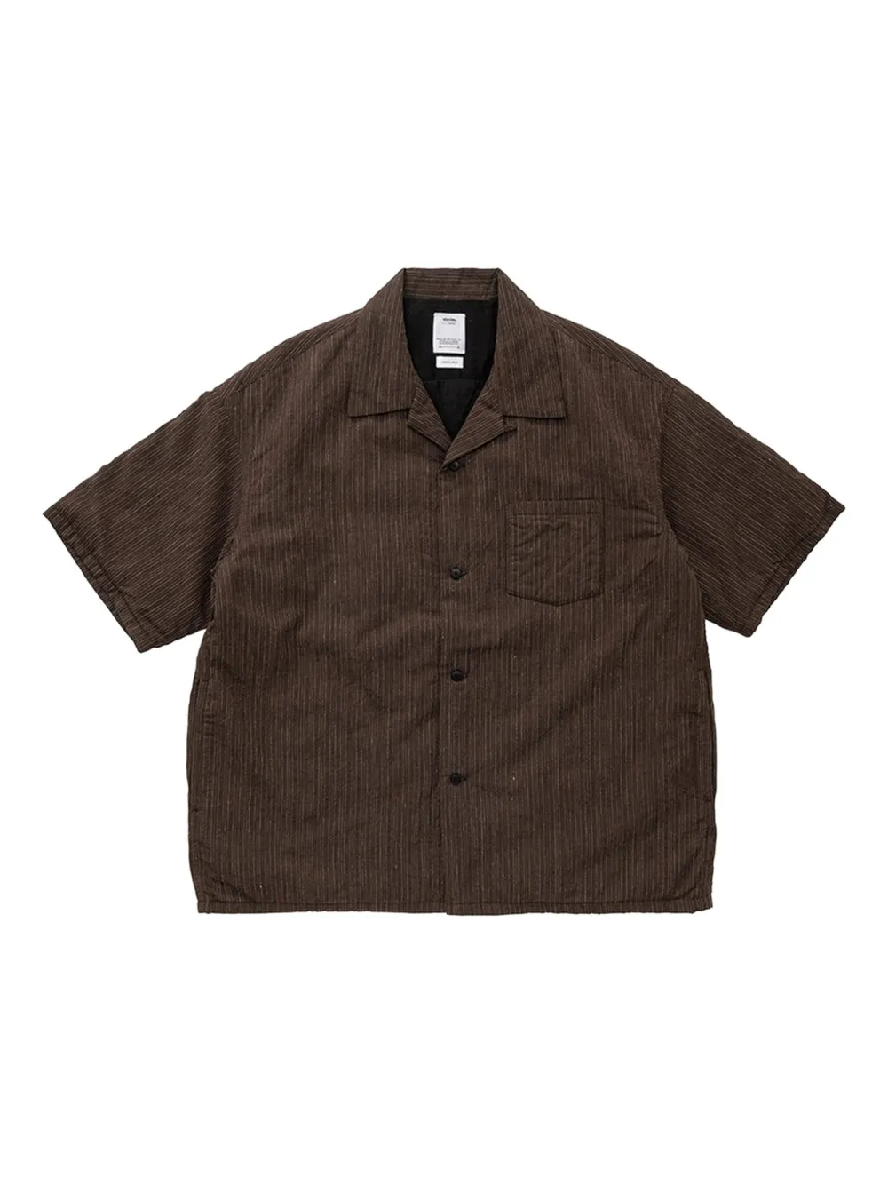 Visvim pinstripe short-sleeve shirt - Bruin