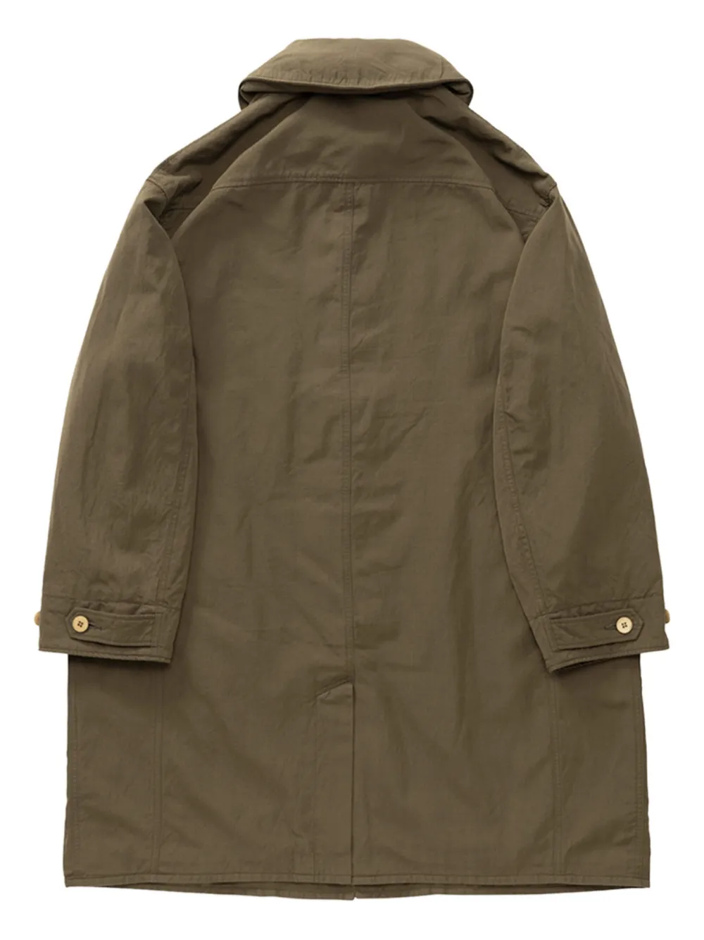 visvim Jas met capuchon en knopen Groen