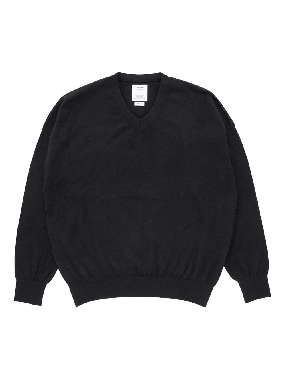V-neck long-sleeve sweater