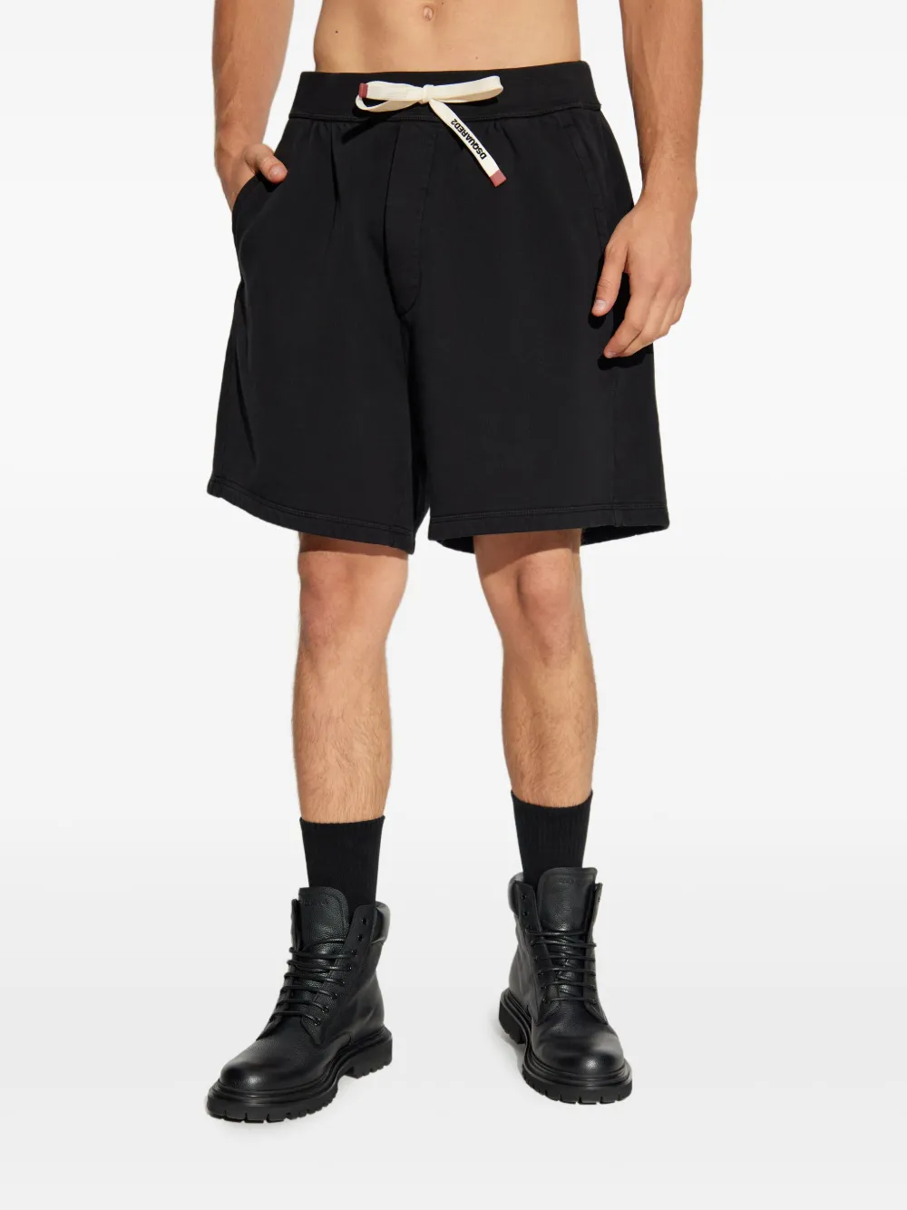 DSQUARED2 drawstring shorts Zwart