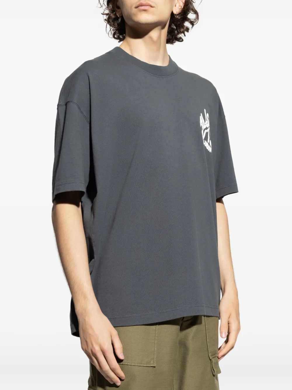 AllSaints Orlando T-shirt met logoprint Grijs