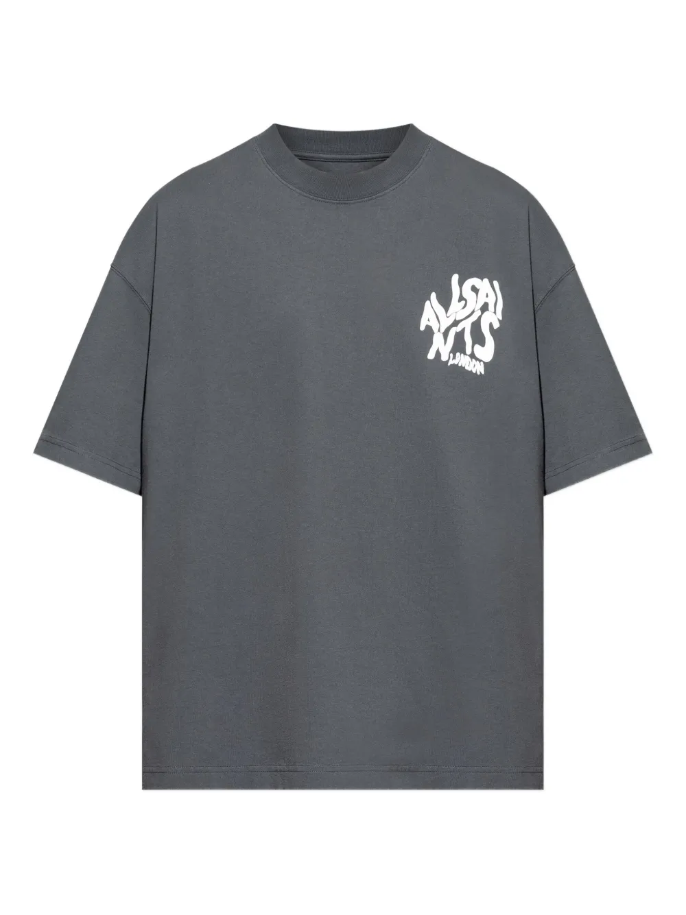 AllSaints Orlando T-shirt met logoprint Grijs