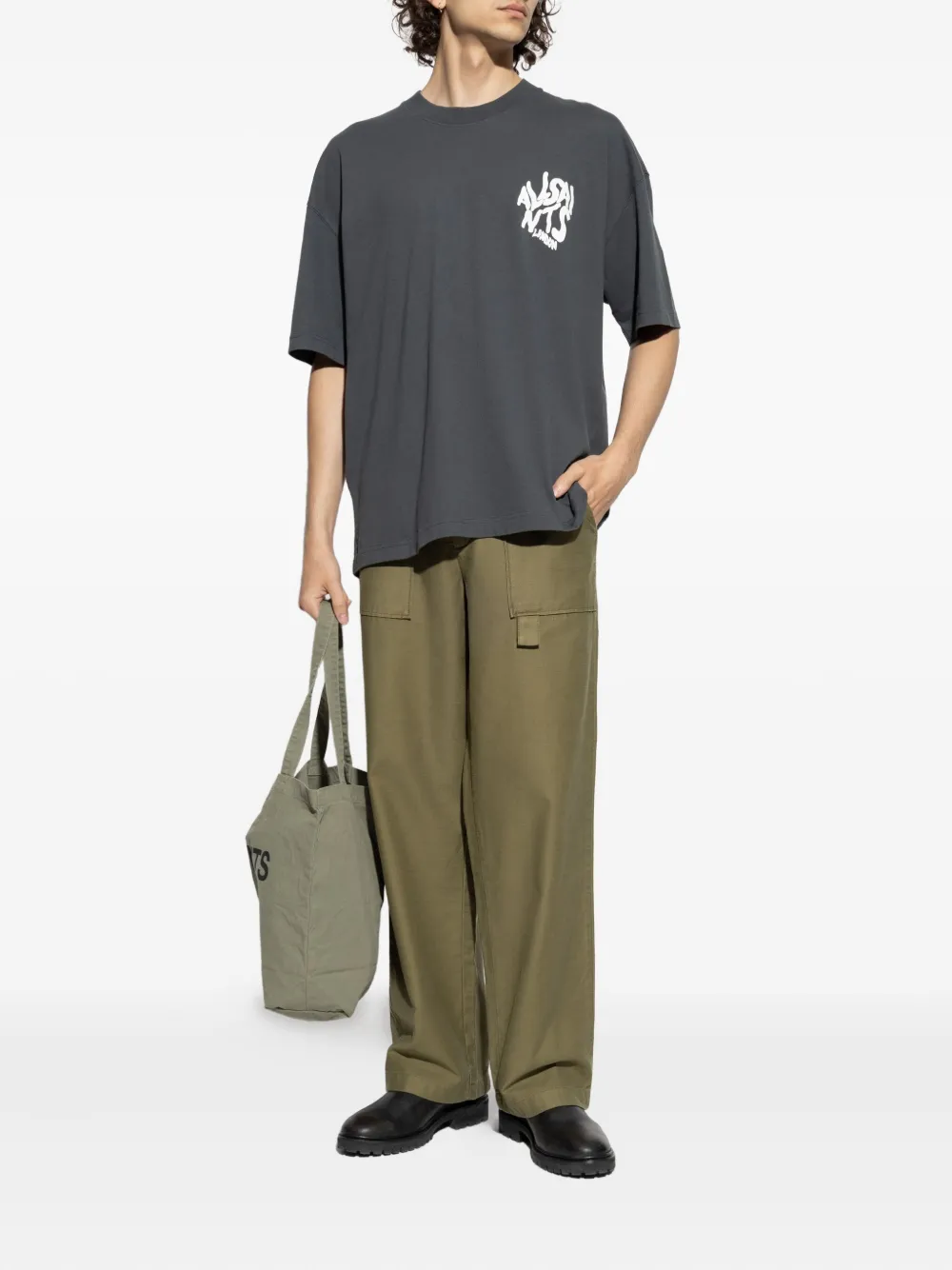 AllSaints Orlando T-shirt met logoprint Grijs