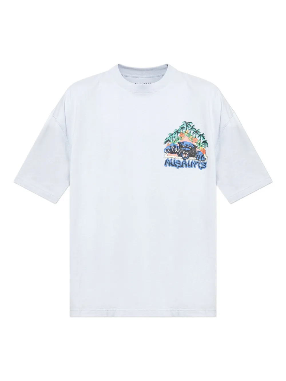 AllSaints Pounce T-shirt met grafische print Blauw
