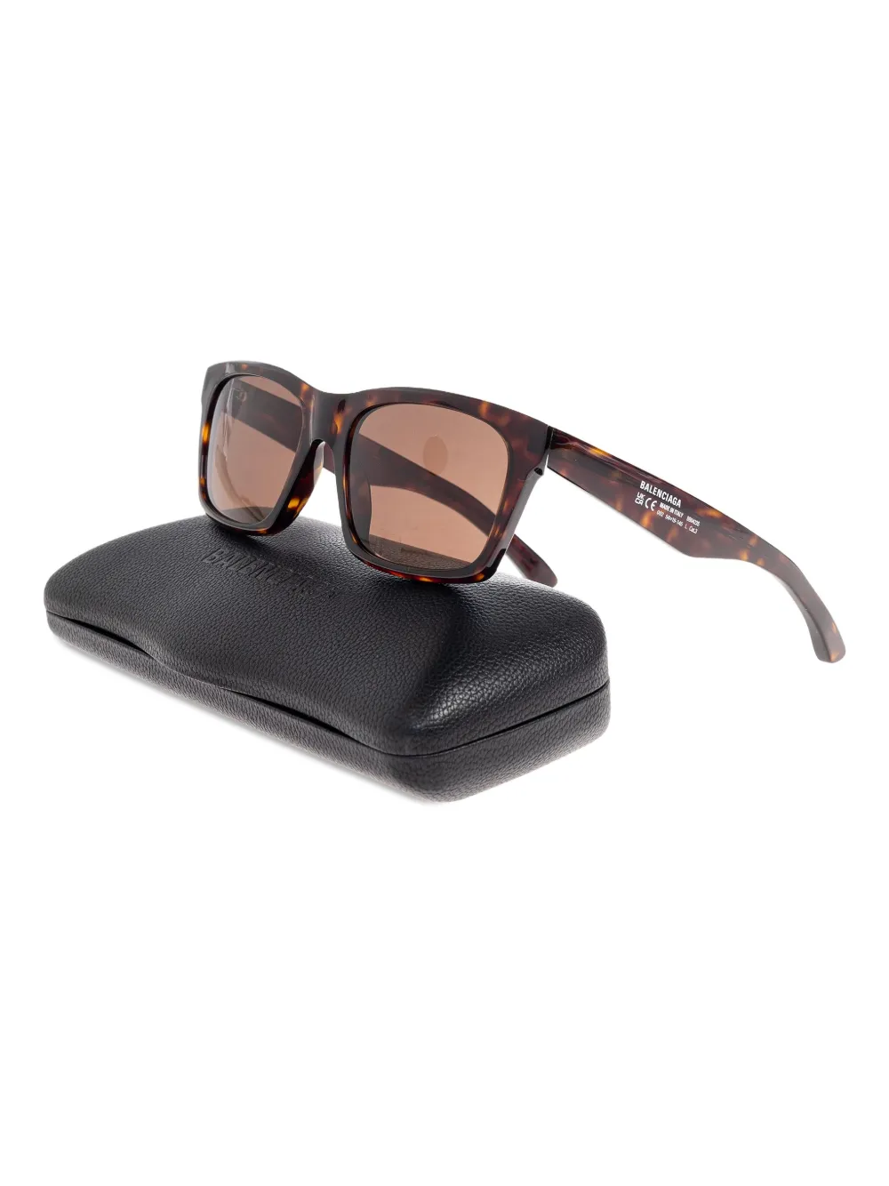 Balenciaga Eyewear tortoiseshell rectangle sunglasses Bruin