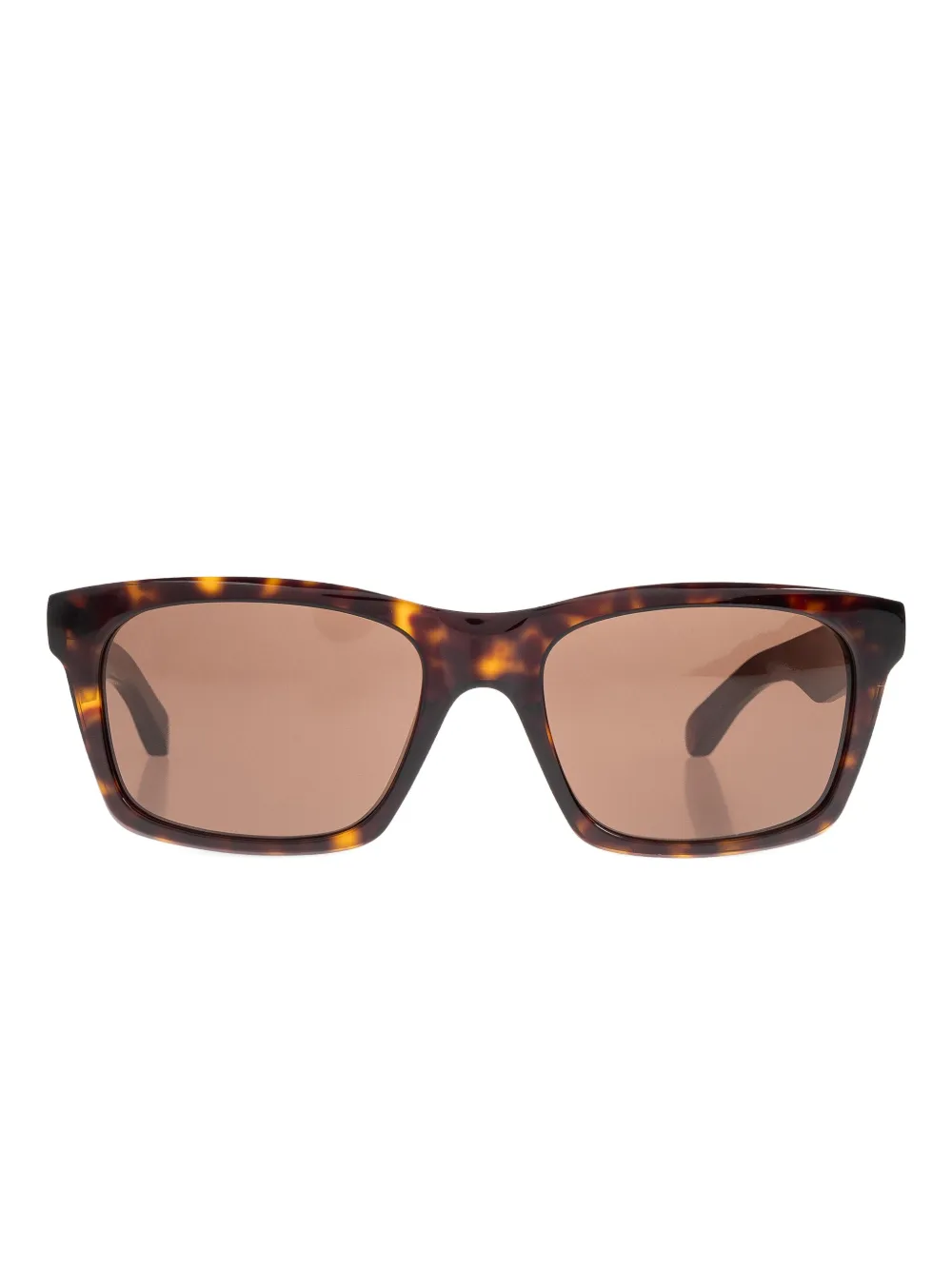 Balenciaga Eyewear tortoiseshell rectangle sunglasses Bruin