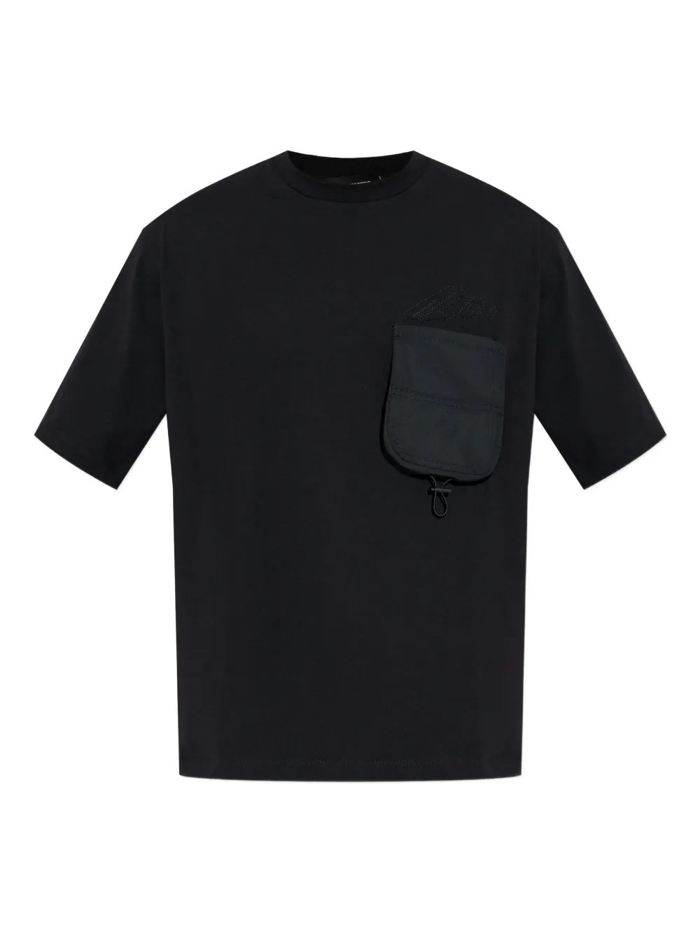 DSQUARED2 embroidered pocket T-shirt Zwart