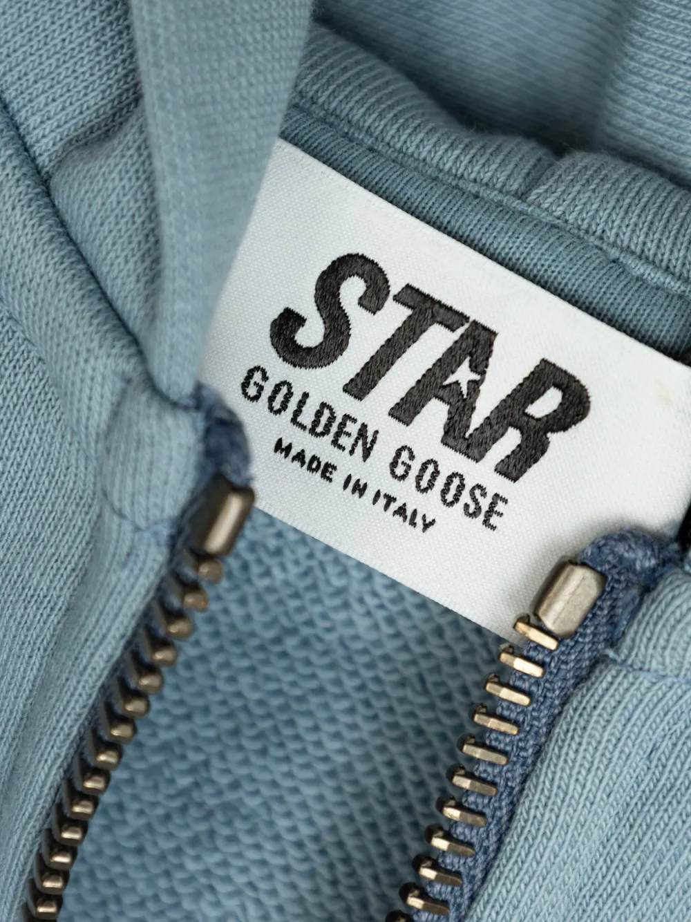 Golden Goose Kids Hoodie met rits Blauw
