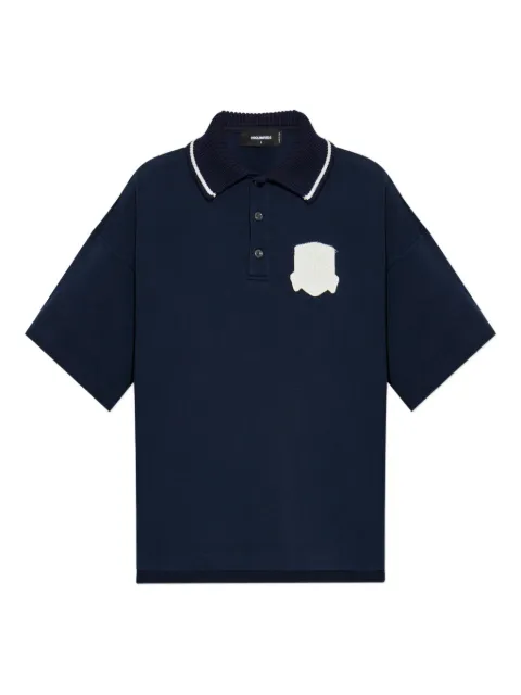 DSQUARED2 logo-patch polo shirt
