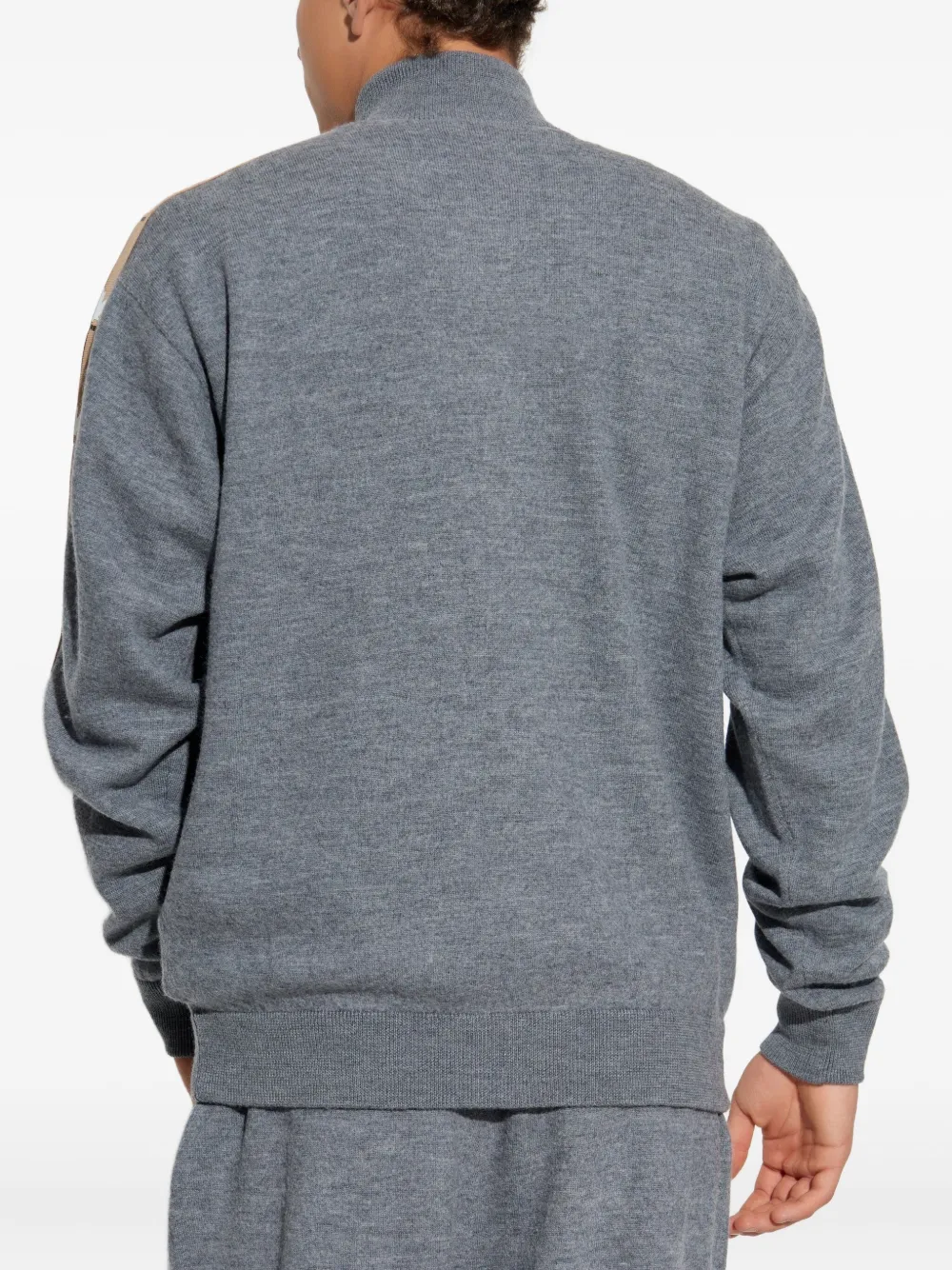 DSQUARED2 logo-print cardigan Grijs