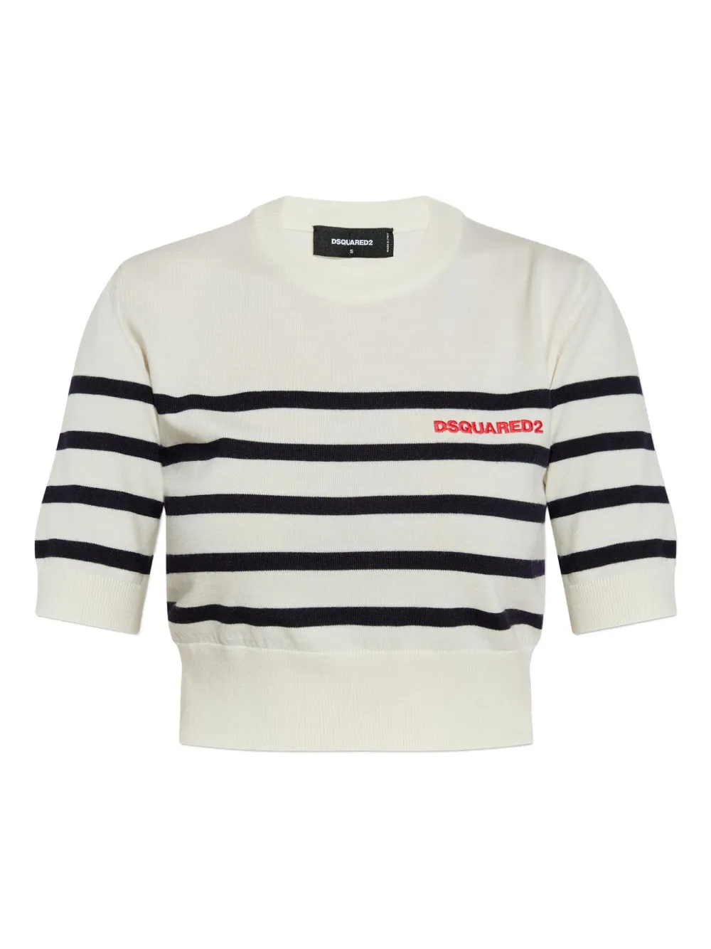 DSQUARED2 embroidered-logo T-shirt Wit