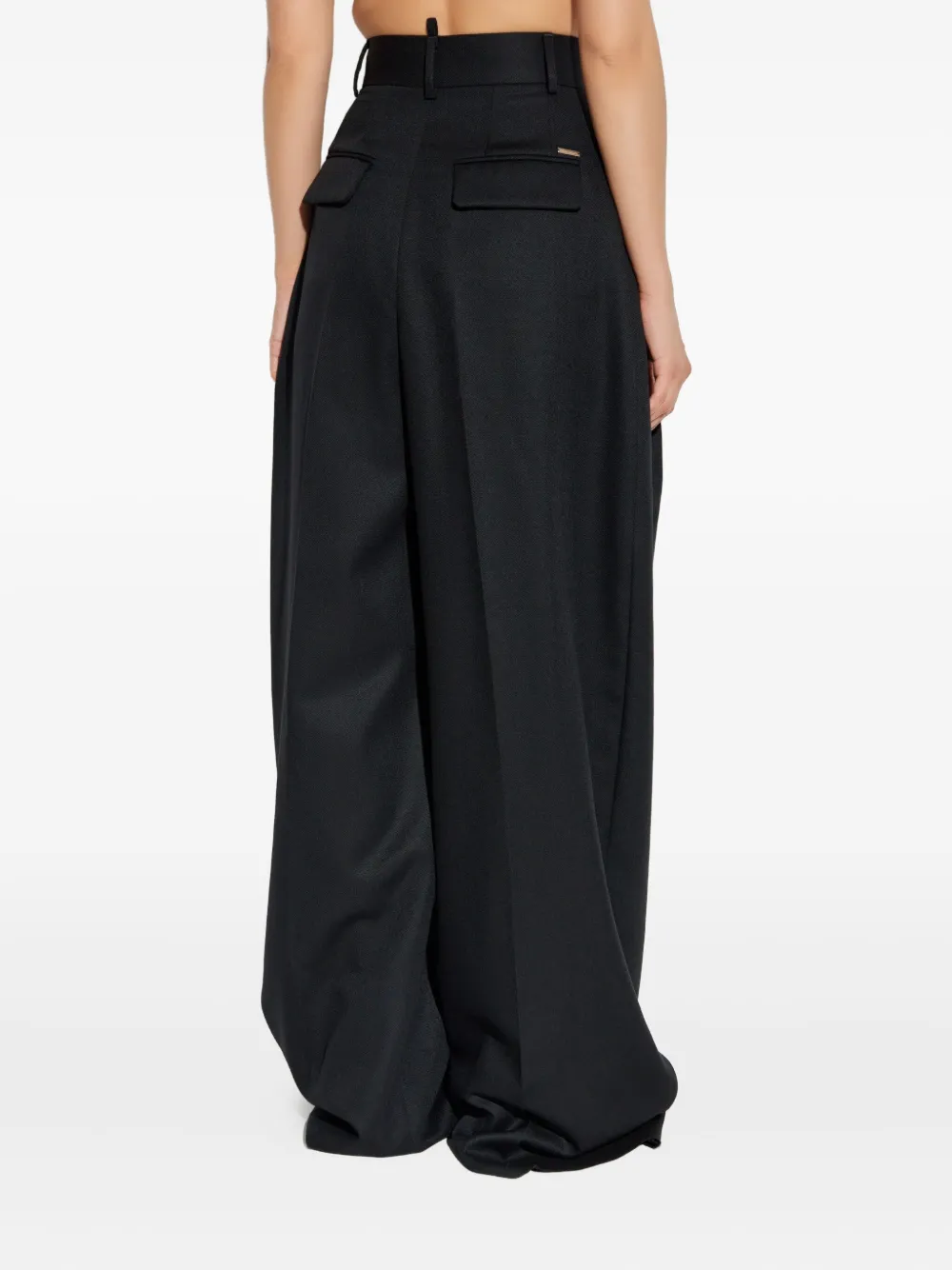DSQUARED2 logo-plaque trousers Zwart