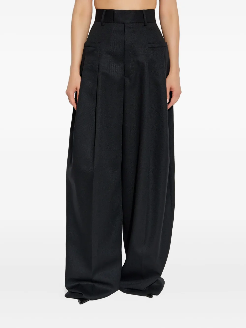 DSQUARED2 logo-plaque trousers Zwart
