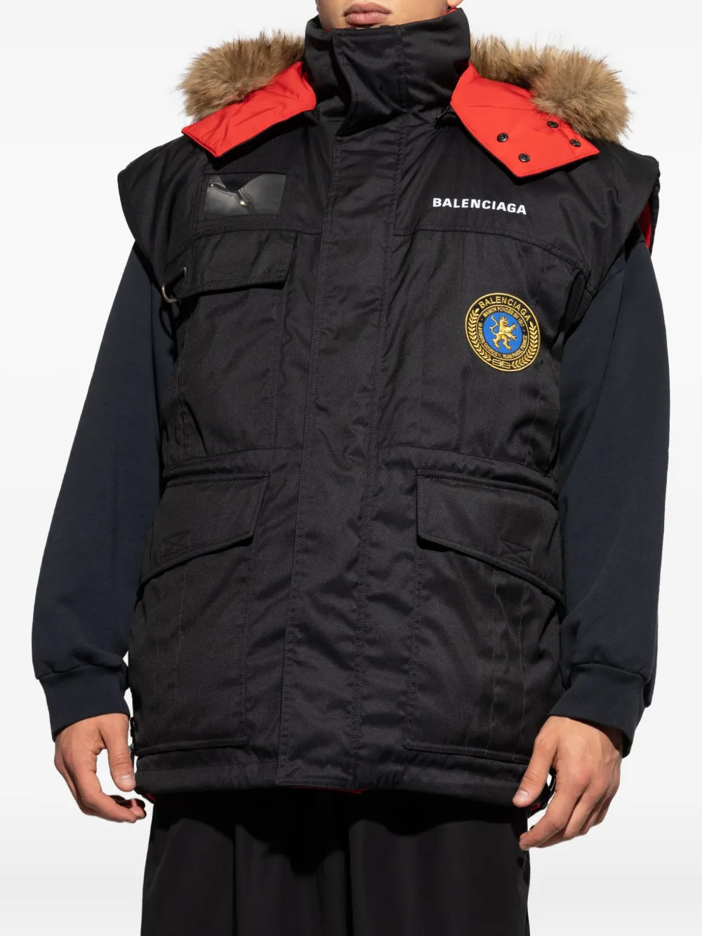 Balenciaga Gewatteerd jack Zwart