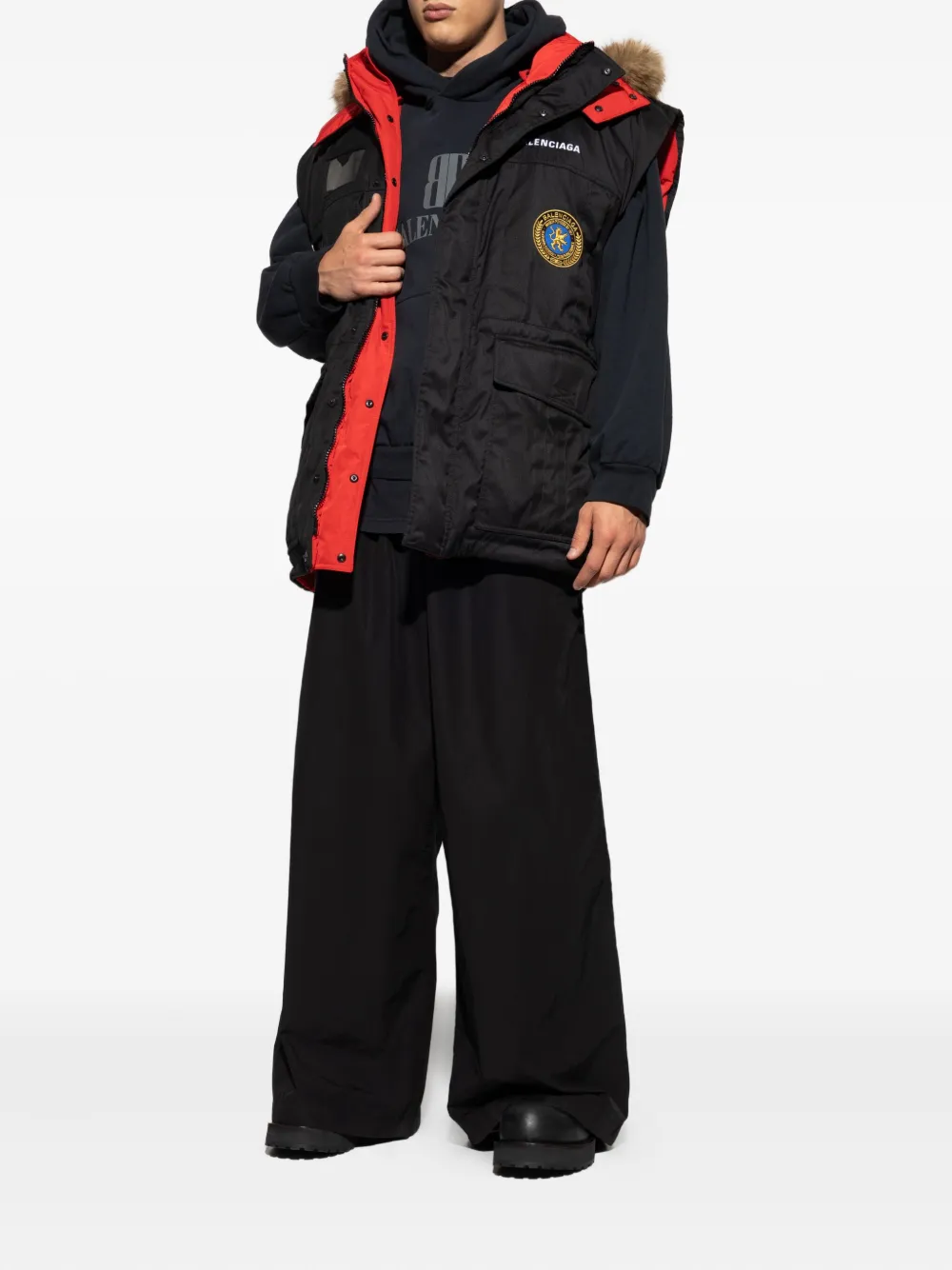 Balenciaga Gewatteerd jack Zwart