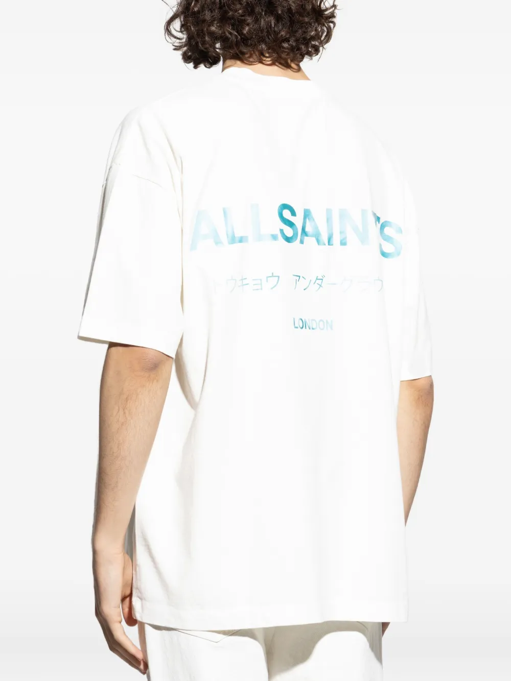 AllSaints Underground T-shirt met logo Wit