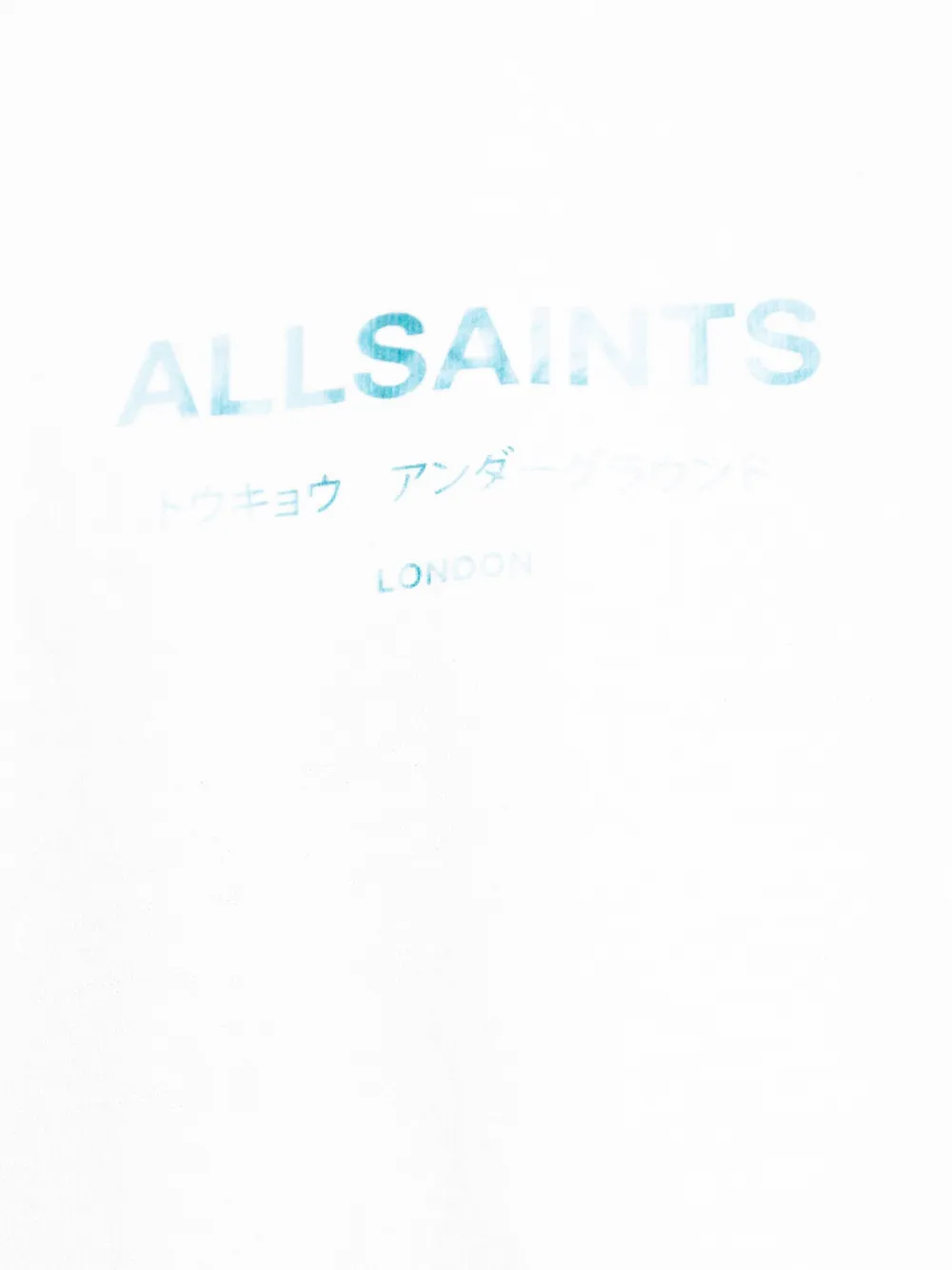 AllSaints Underground T-shirt met logo Wit