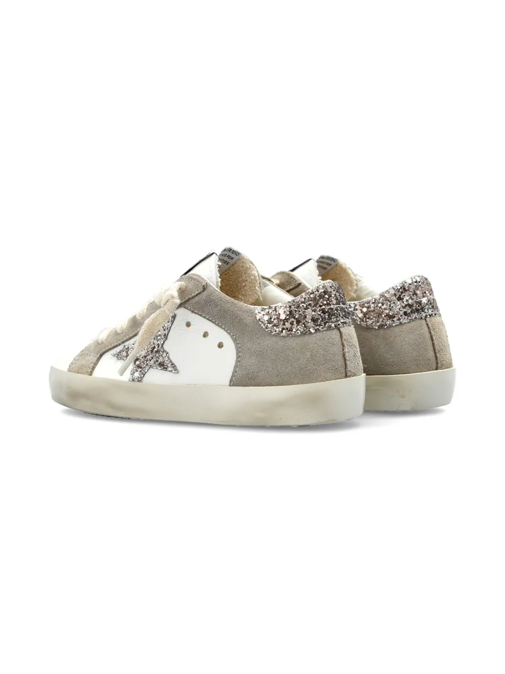 Golden Goose Kids Super-star embellished low-top sneakers White