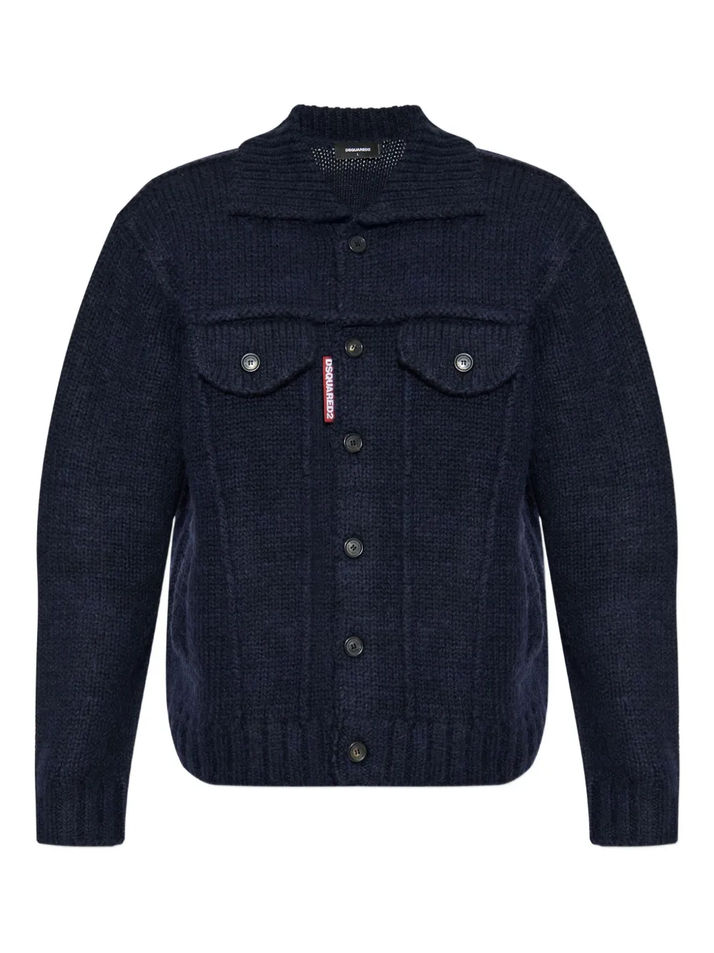 Dsquared2 Logo-detail Cardigan In Black