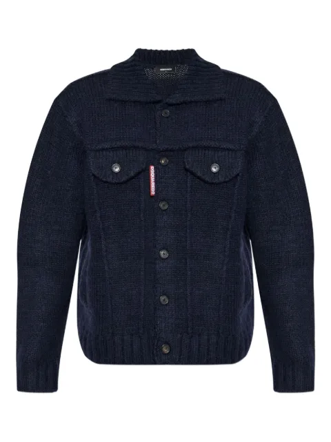 DSQUARED2 cardigan med logodetalje