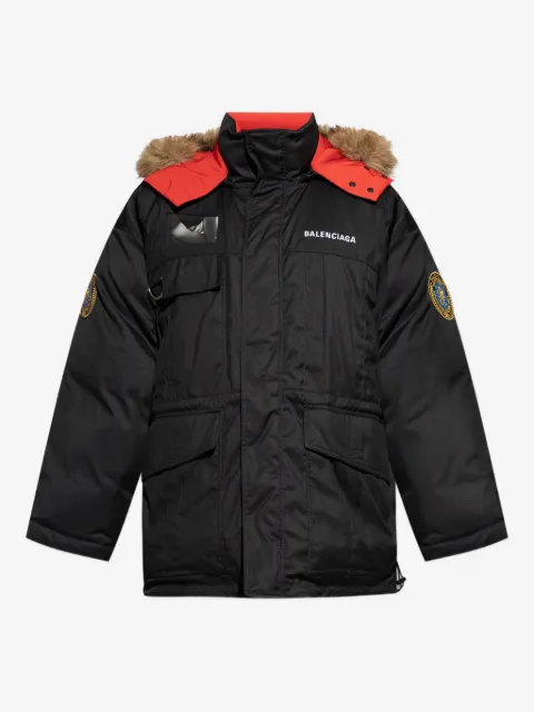 Balenciaga faux-fur-trimmed padded jacket