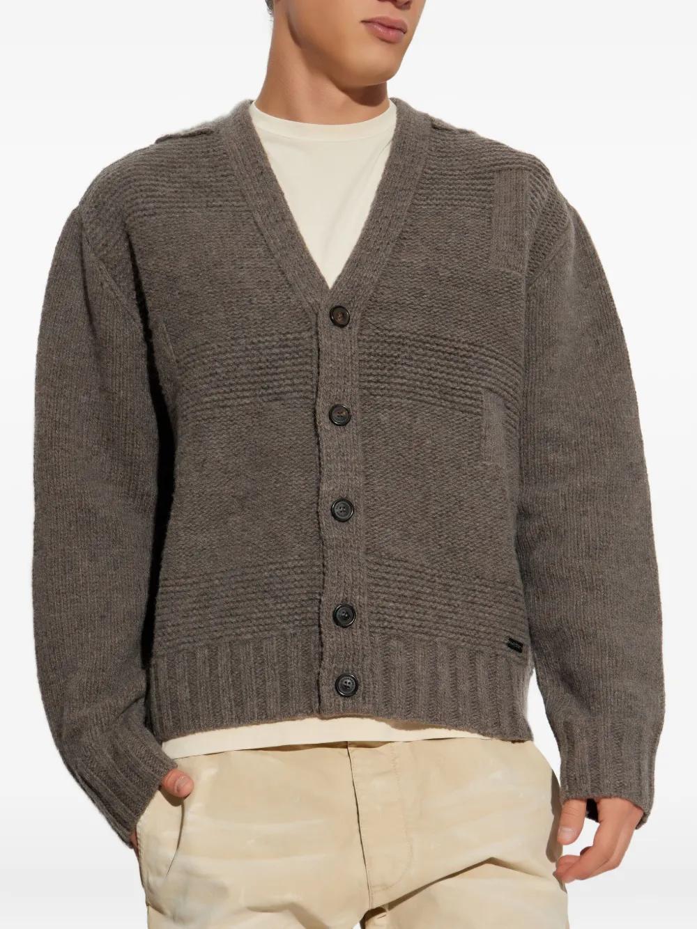 DSQUARED2 v-neck cardigan Bruin