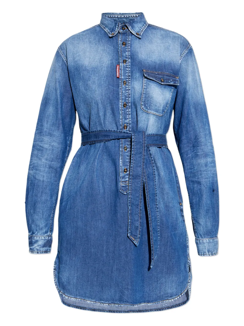 DSQUARED2 button-fastening denim mini dress Blauw
