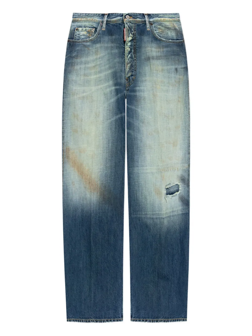 DSQUARED2 distressed-effect jeans Blauw