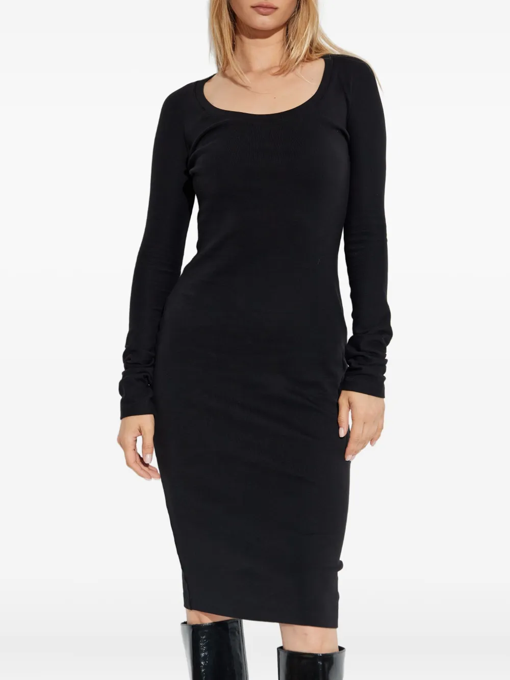 DSQUARED2 long-sleeve midi dress Zwart