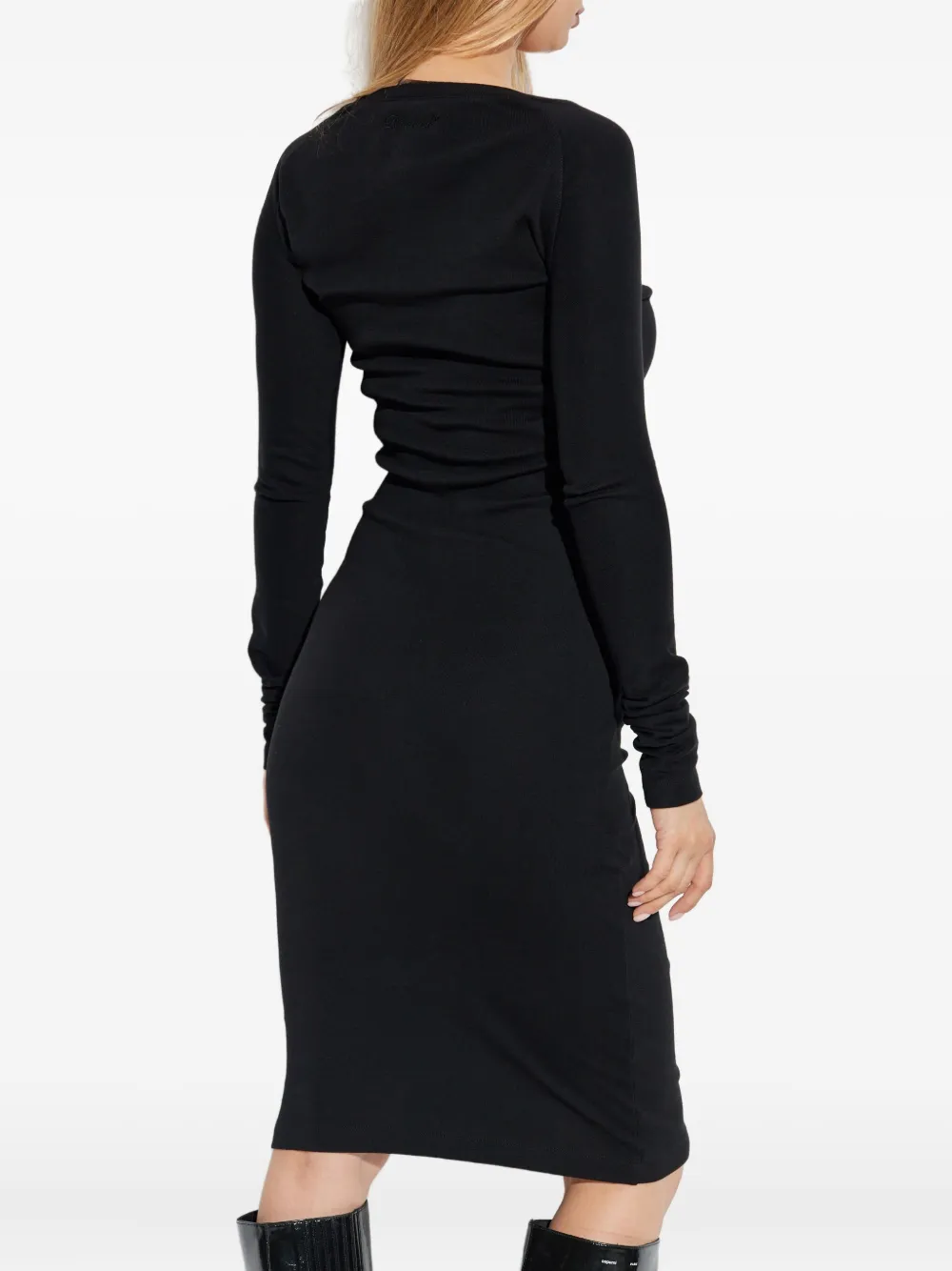 DSQUARED2 long-sleeve midi dress Zwart