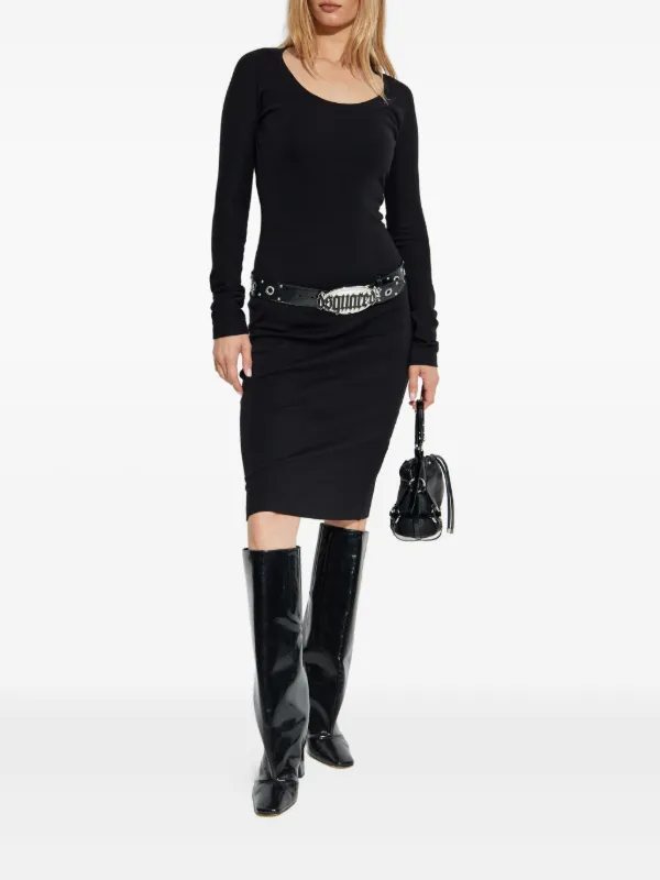 DSQUARED2 ドレス DSQUARED2 ロングスリーブ ドレス | ブラック | FARFETCH JP