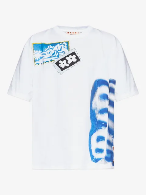 Marni patchwork print T-shirt