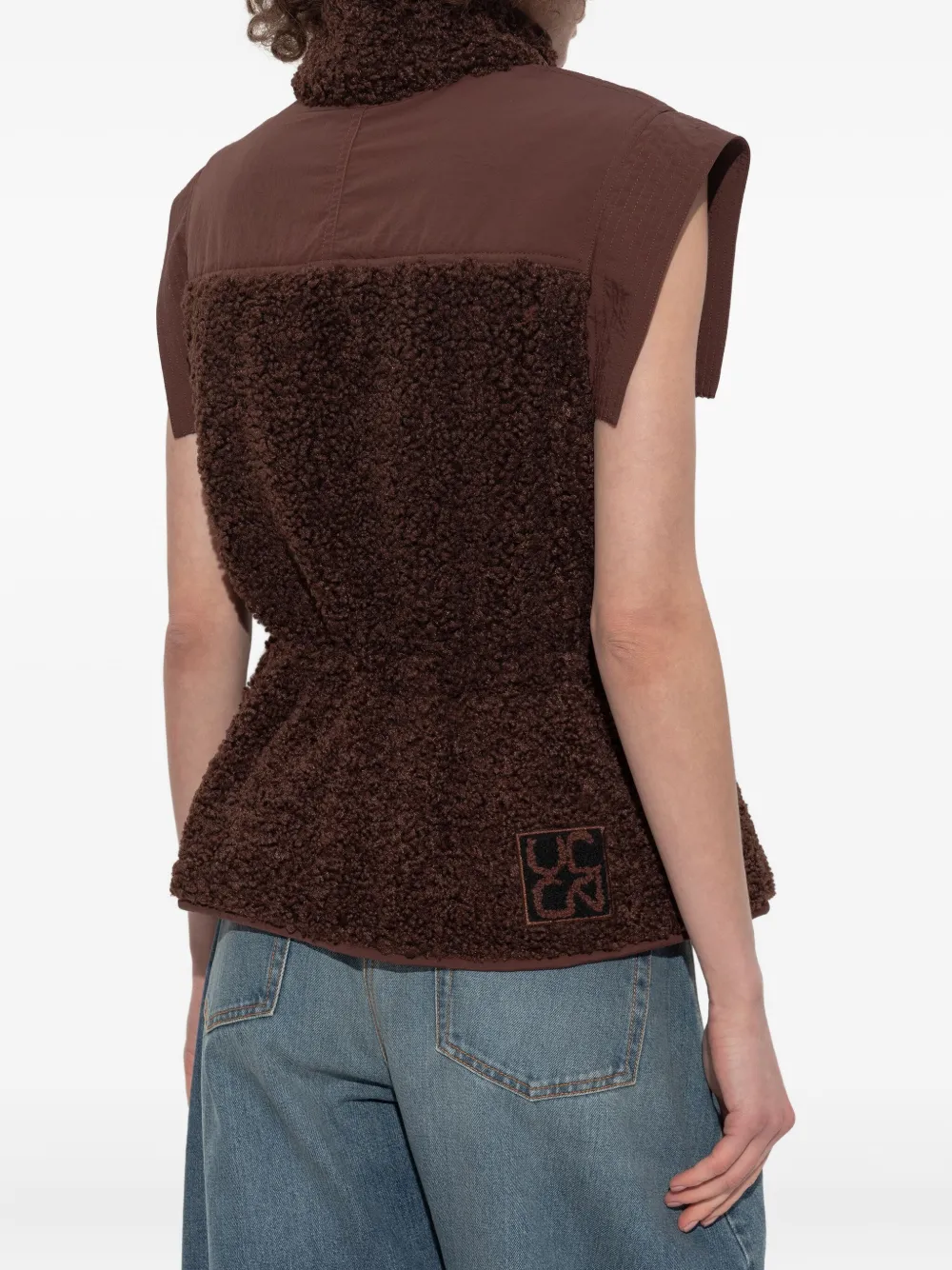Ulla Johnson panelled fleece waistcoat Bruin