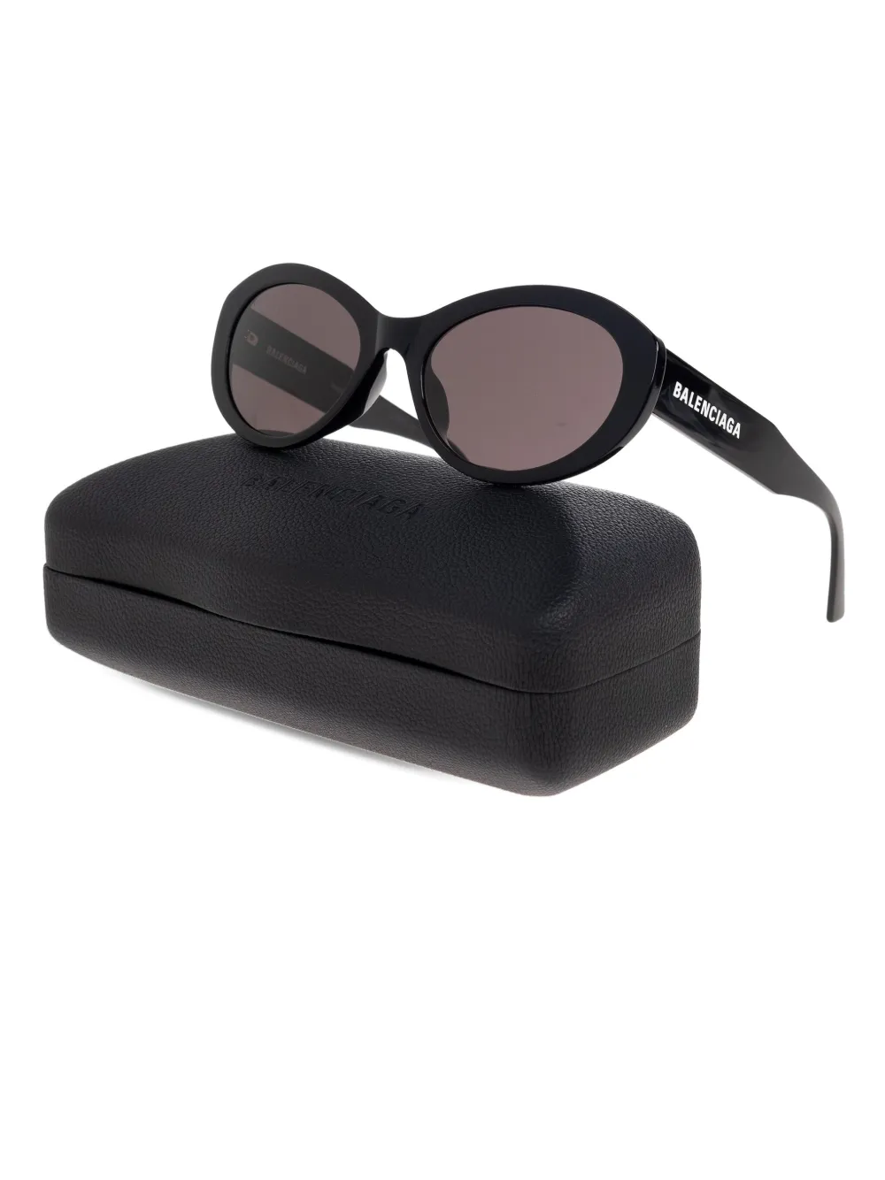 Balenciaga Eyewear oval-frame sunglasses - Zwart