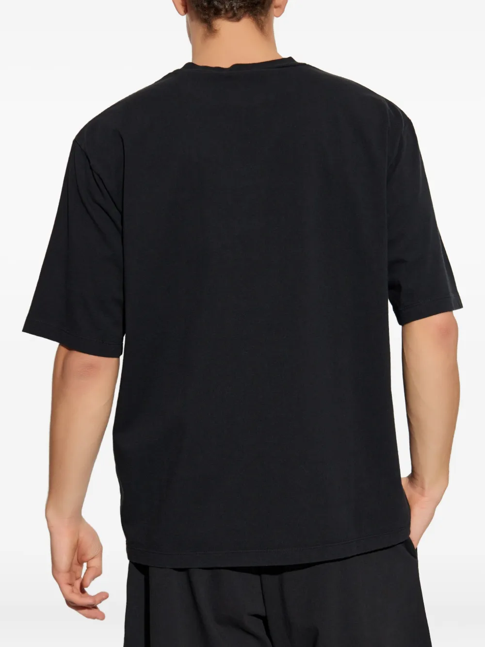 DSQUARED2 logo-embroidered short-sleeve T-shirt Zwart