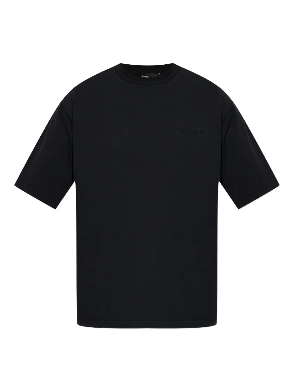 Dsquared2 Logo-embroidered Short-sleeve T-shirt In Black