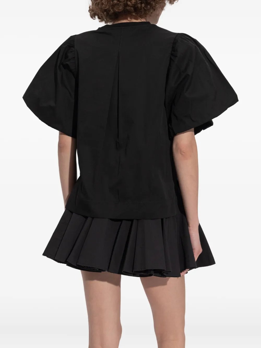AllSaints puff-sleeve top Zwart