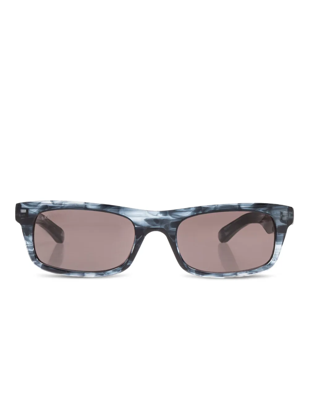 Balenciaga Eyewear marble rectangle sunglasses Zwart