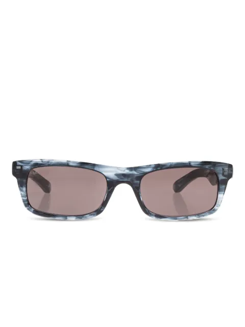 Balenciaga Eyewear نظارة شمس بإطار مستطيل رخامي