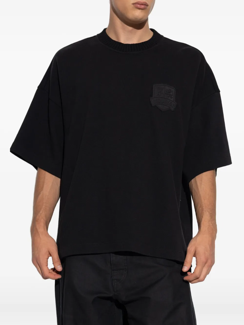 DSQUARED2 embroidered-badge cotton T-shirt Zwart