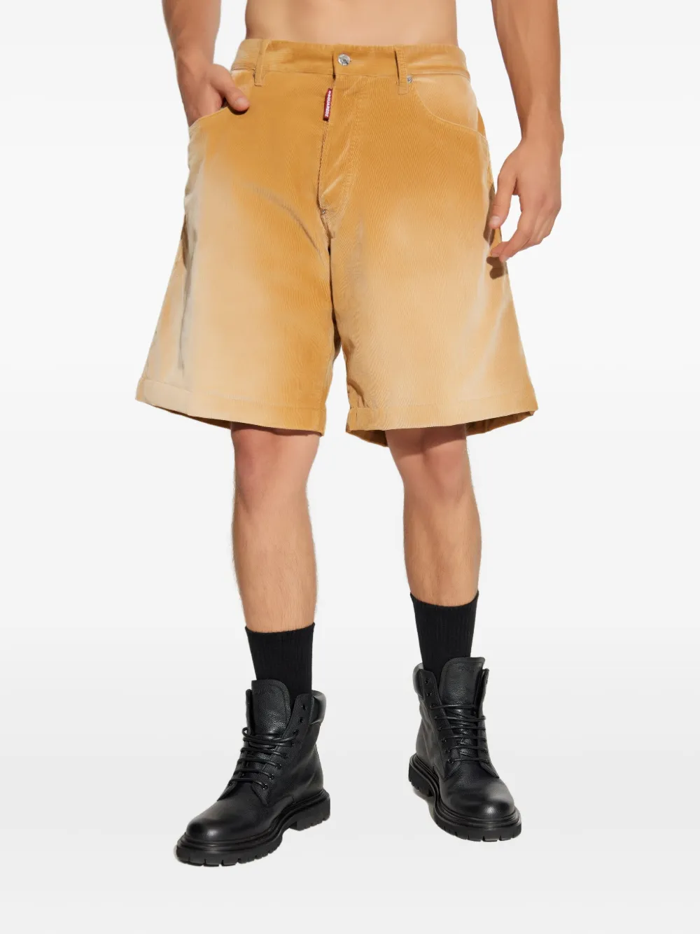 DSQUARED2 corduroy five-pocket shorts Bruin