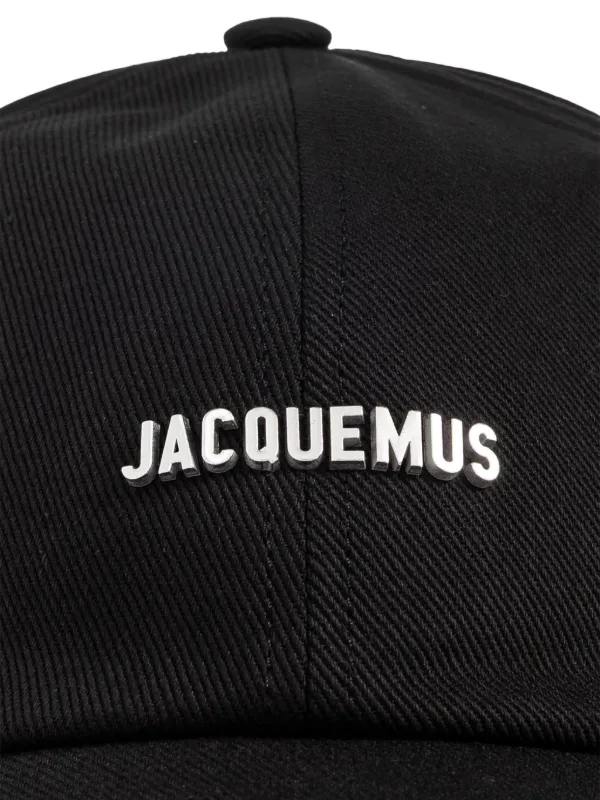 JACQUEMUS ブラック キャップ フリンジ加工 JACQUEMUS ブラック キャップ フリンジ加工 JACQUEMUS ブラック