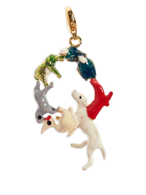 Marni animal-circle pendant