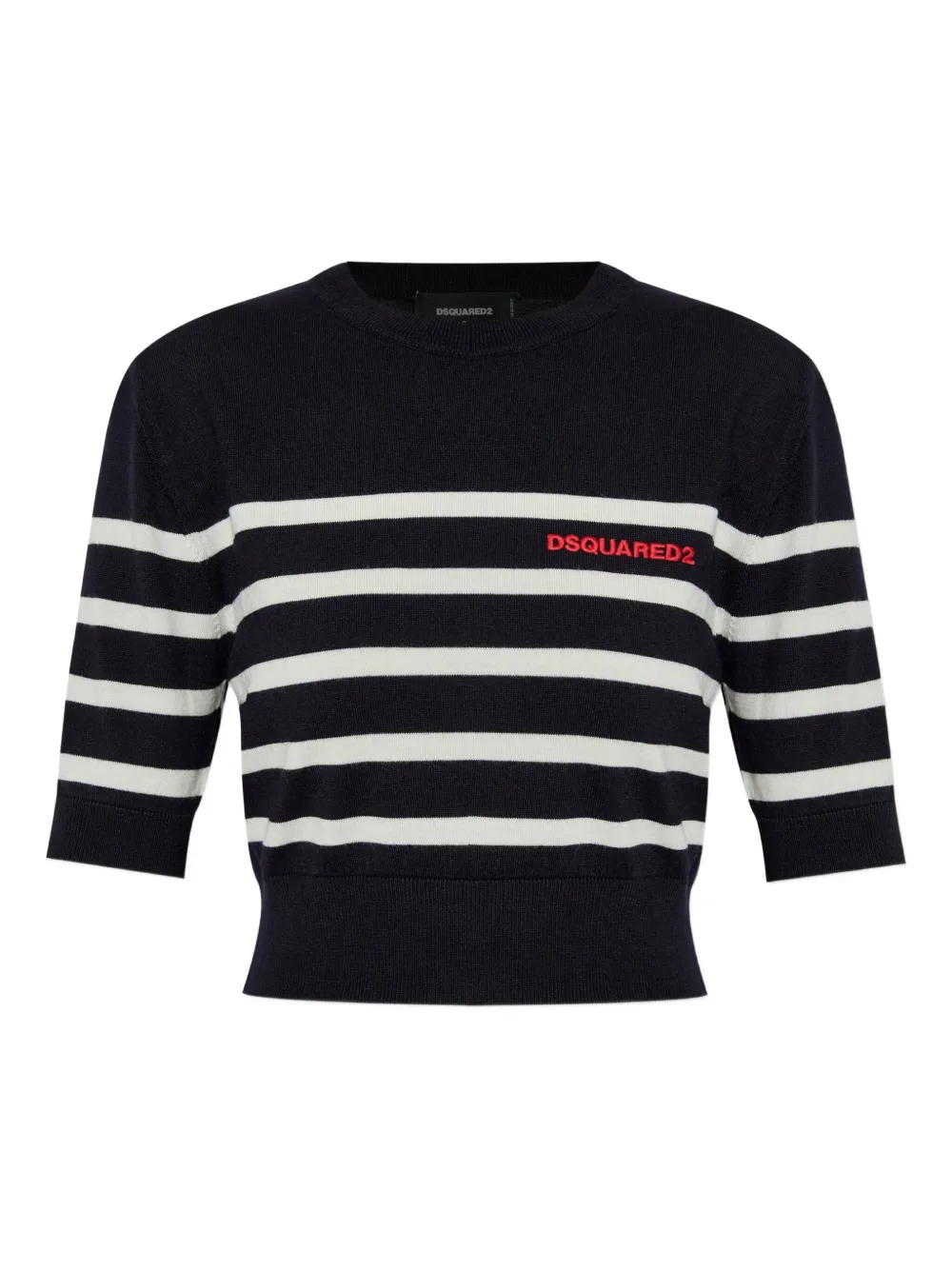DSQUARED2 embroidered-logo T-shirt Zwart