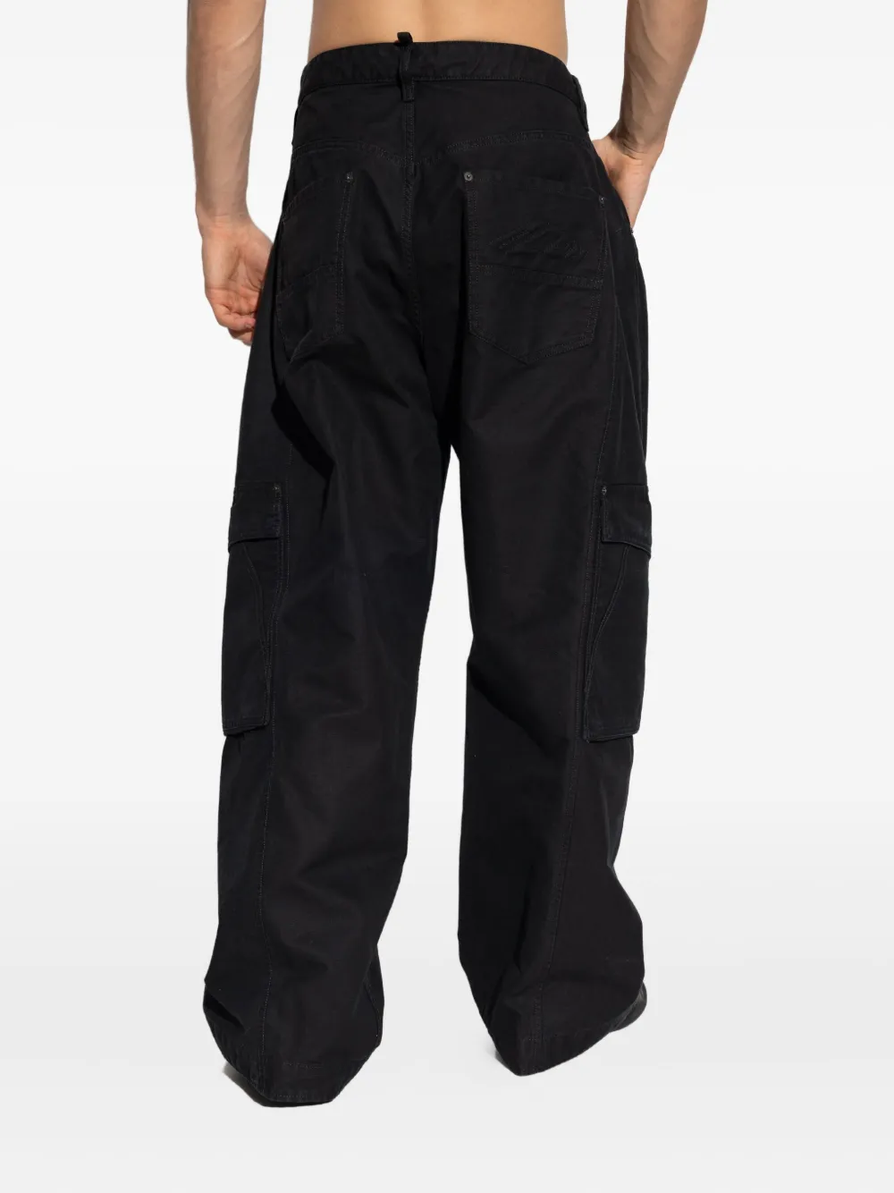 DSQUARED2 cotton cargo pants Zwart